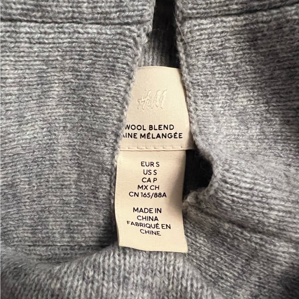 Light grey wool blend super soft sweater - Picture 4 of 5